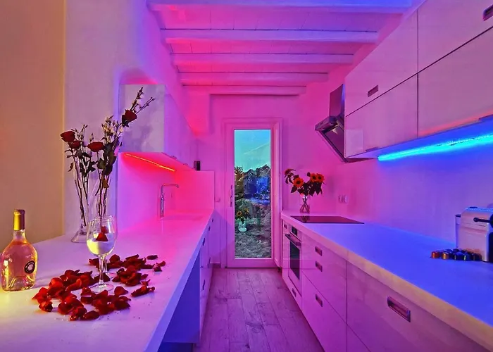 Luxury Mykonos Aegean Blue Private Pool Kastro Villa Fanari (Mykonos)