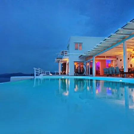 Villa Villa Aetherion Mykonos 9 Bedrooms Infinity Pool Sea Views