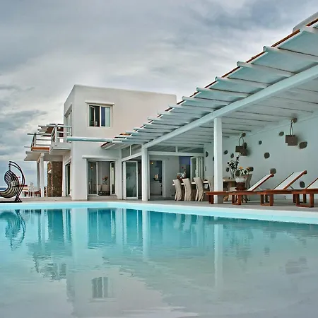 Aetherion Mykonos 9 Bedrooms Infinity Pool Sea Views 빌라 *