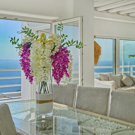 빌라 Aetherion Mykonos 9 Bedrooms Infinity Pool Sea Views
