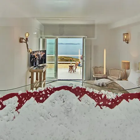 빌라 Aetherion Mykonos 9 Bedrooms Infinity Pool Sea Views *