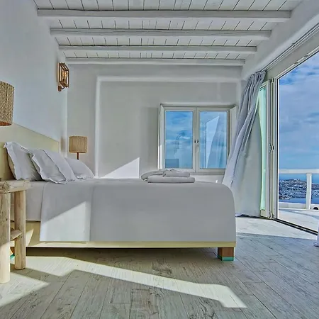 Aetherion Mykonos 9 Bedrooms Infinity Pool Sea Views 빌라 *